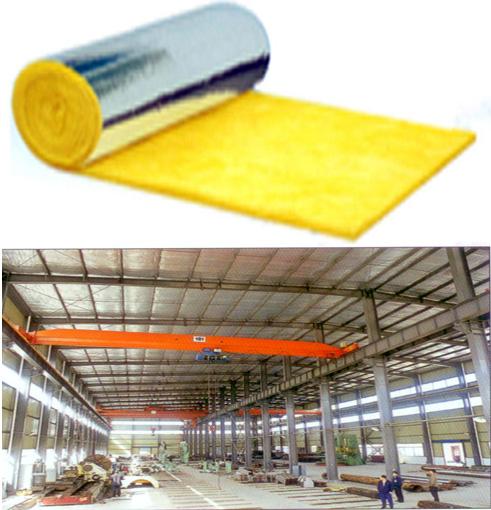 供应钢结构专用玻璃棉卷毡 - 大成盛达聚氨酯保温材料厂
